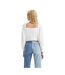Blouse Motif/style Ruché Devin Femme Blanc Levis-3