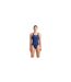 Womens/ladies Tech One Piece Swimsuit Navy White Arena-2