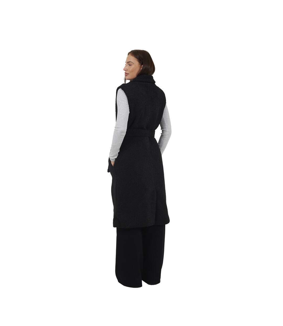 Trench Sans Manches Copperfield Femme Noir Brave Soul-2