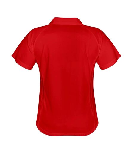 Polo sport femme rouge/blanc Spiro