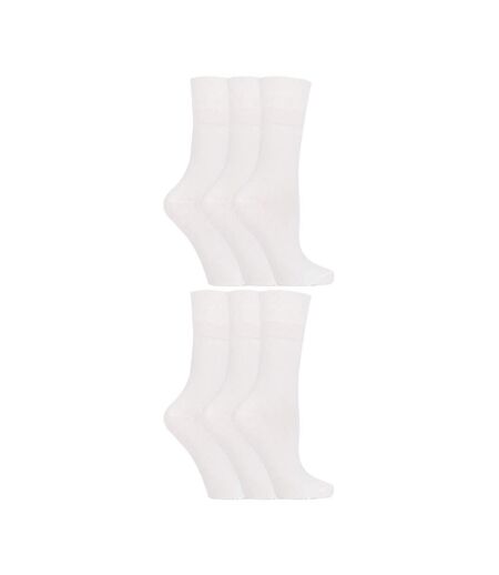 6 Pack Ladies Non Elastic Soft Top Cotton Diabetic Socks