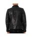 Veste en Cuir Noir Homme Seventies SUPERDRY Leather - 3XL