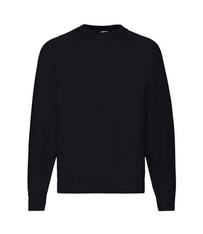 Fruit Of The Loom Mens Raglan Sleeve Belcoro® Sweatshirt (Black) - UTBC368