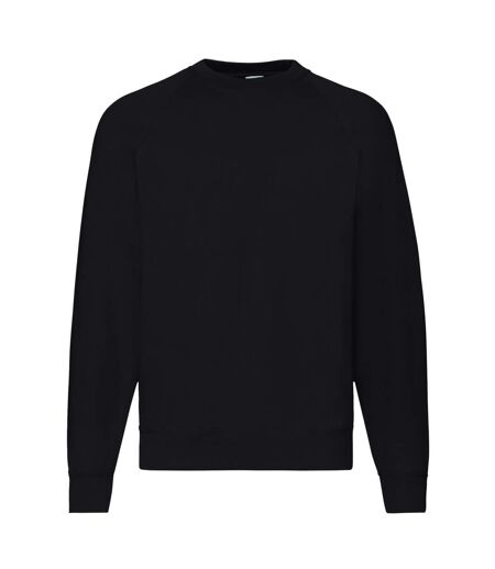Fruit Of The Loom Mens Raglan Sleeve Belcoro® Sweatshirt (Black) - UTBC368