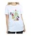 Disney Womens/Ladies Mickey And Minnie Christmas Tree Cotton Boyfriend T-Shirt (Blanc) - UTBI36349-3