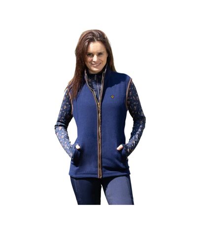 Womens/ladies elevate essential suede gilet navy Hy