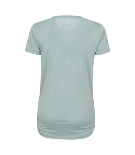 Womens/ladies Active Ruched Longline T-shirt Khaki Green Mountain Warehouse