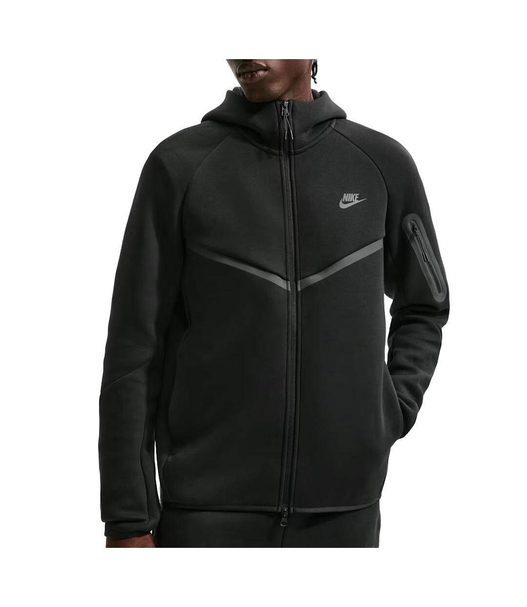 Veste noire homme nike nk tch flc-1