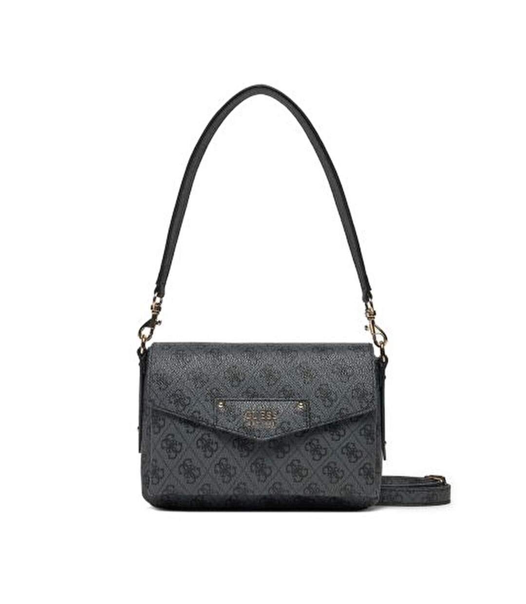 Sac à Bandoulière Noir Femme Guess Brenton - Taille unique-1