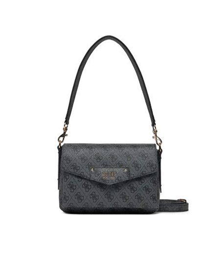 Sac à Bandoulière Noir Femme Guess Brenton - Taille unique