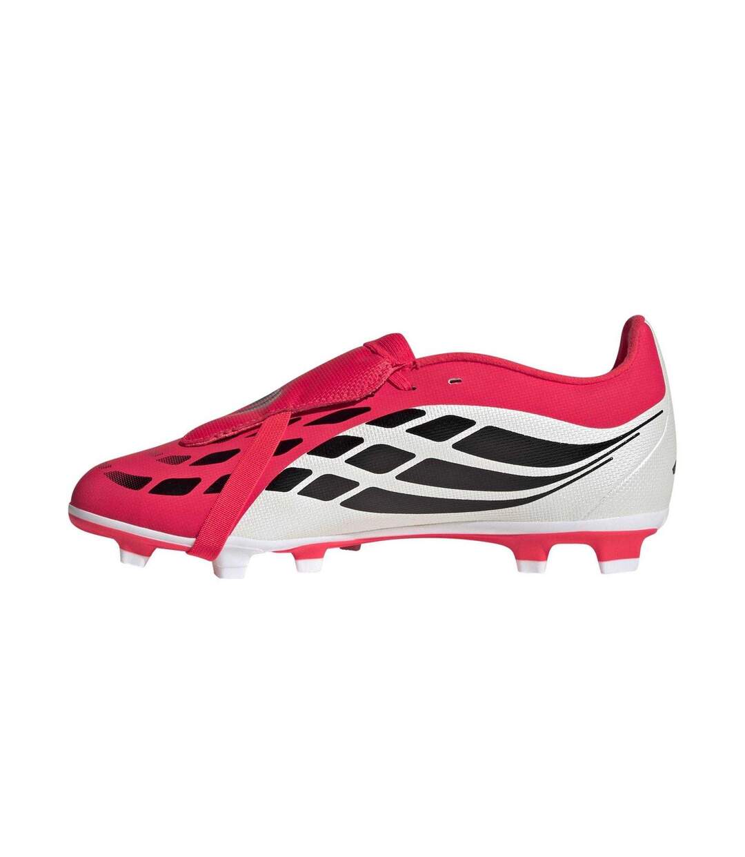 Chaussures De Foot Pour Terrain Ferme Motif/style Se Rabat Sur L´avant Predator Club Femme Rouge Blanc Adidas-3