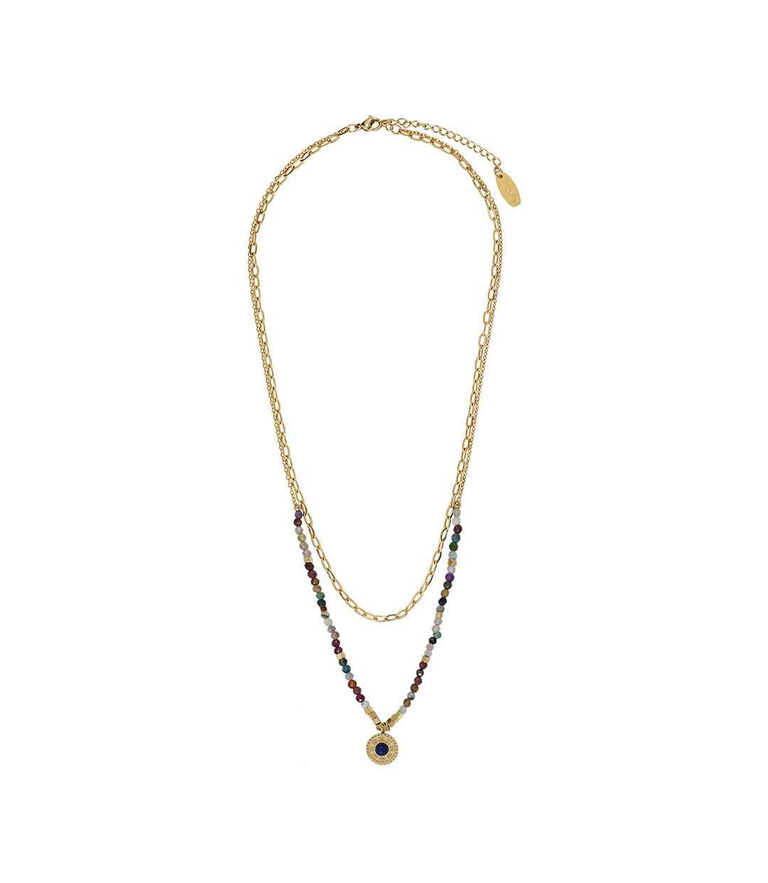 Collier bleu/violet femme clio blue co3938sd-1
