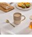 Lot de 6 Mugs en Faïence Kate 34cl Beige-3