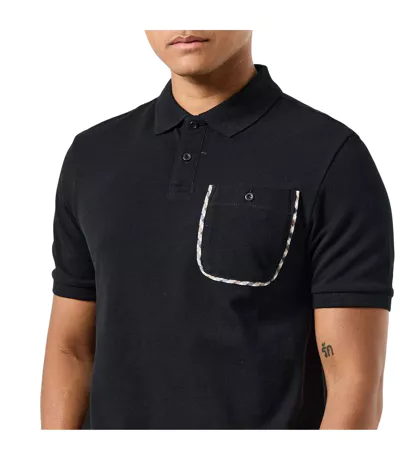 Polo Style À Carreaux Spence Homme Noir Weekend Offender