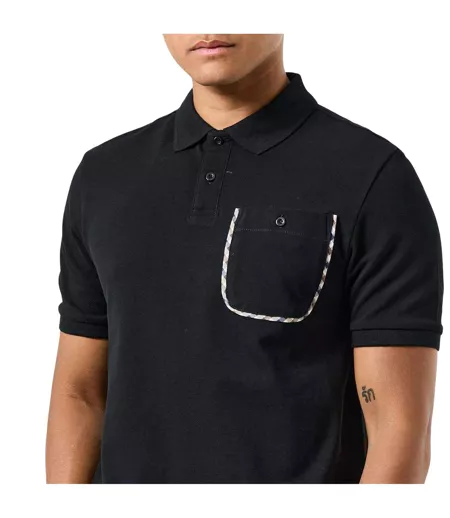 Polo Style À Carreaux Spence Homme Noir Weekend Offender