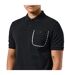Polo Style À Carreaux Spence Homme Noir Weekend Offender-1