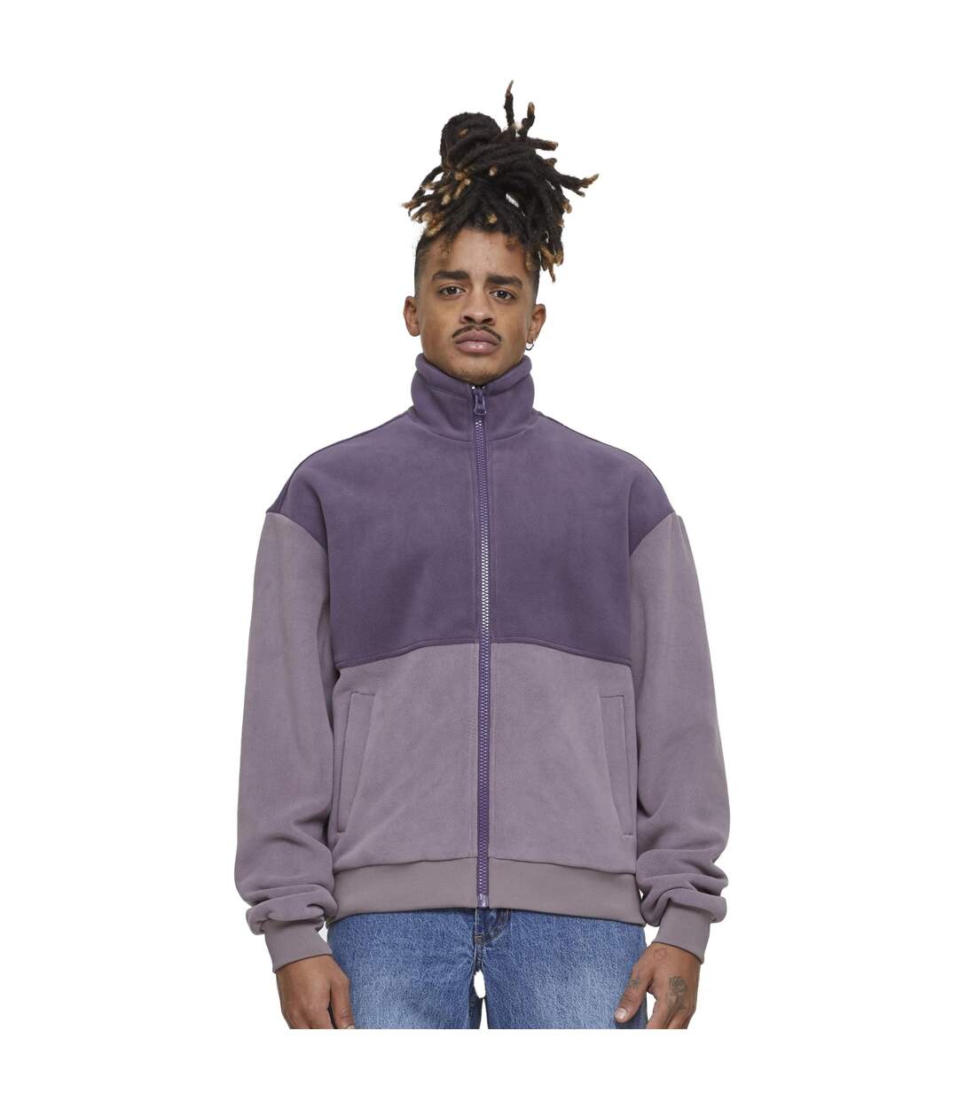Veste Motif/style Blocs De Couleurs Homme Violet Foncé Urban Classics-3