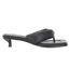 Womens/ladies Gillian Leather Thong Strap Sandals Black Boss-3