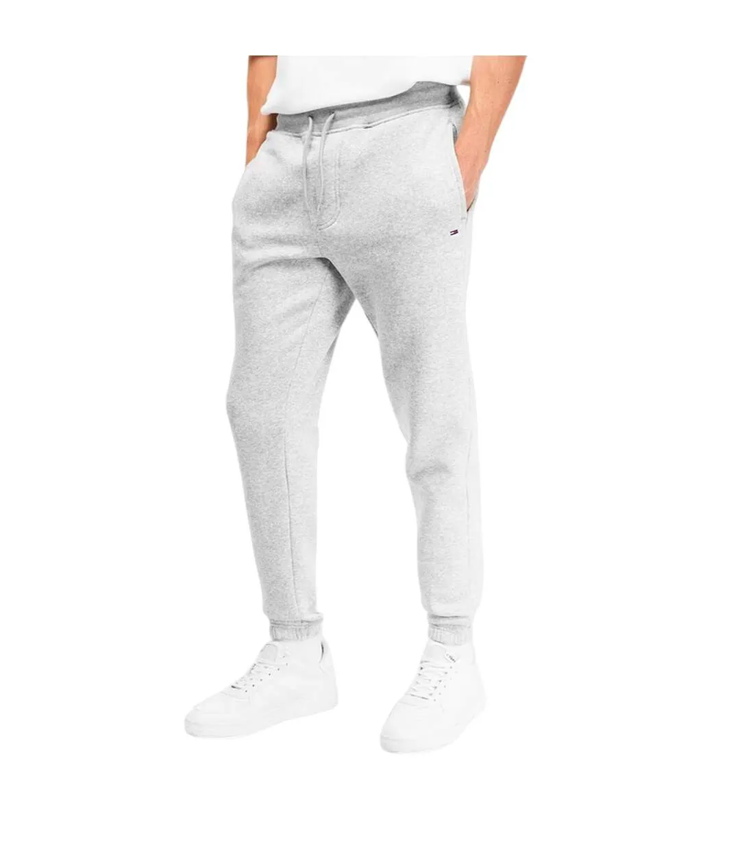 Pantalon De Jogging Motif/style Drapeau Homme Gris Clair Tommy Jeans-3