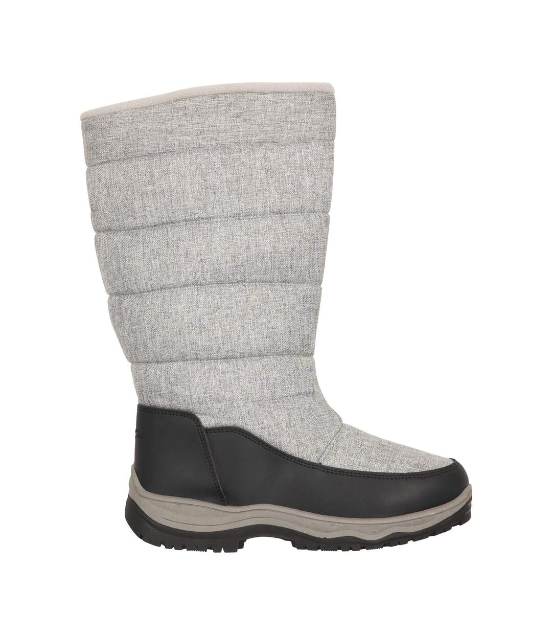 Womens/ladies icey long snow boots light grey Mountain Warehouse-3