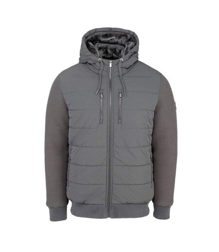 Mens Sartorial Padded Jacket Charcoal Firetrap