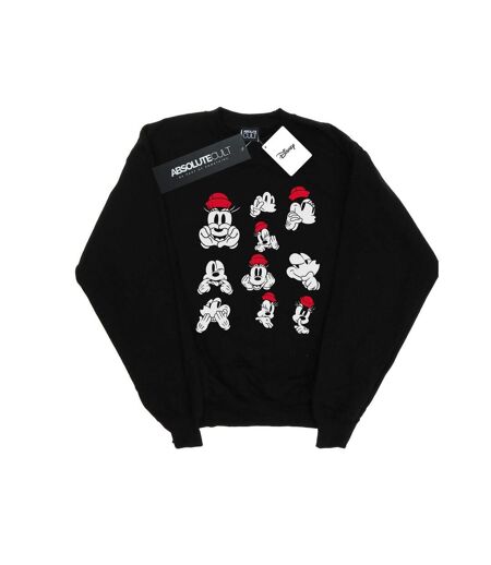 Disney Sweatshirt Femmes/Dames Minnie Mickey Photo Poses (Noir) - UTBI28392