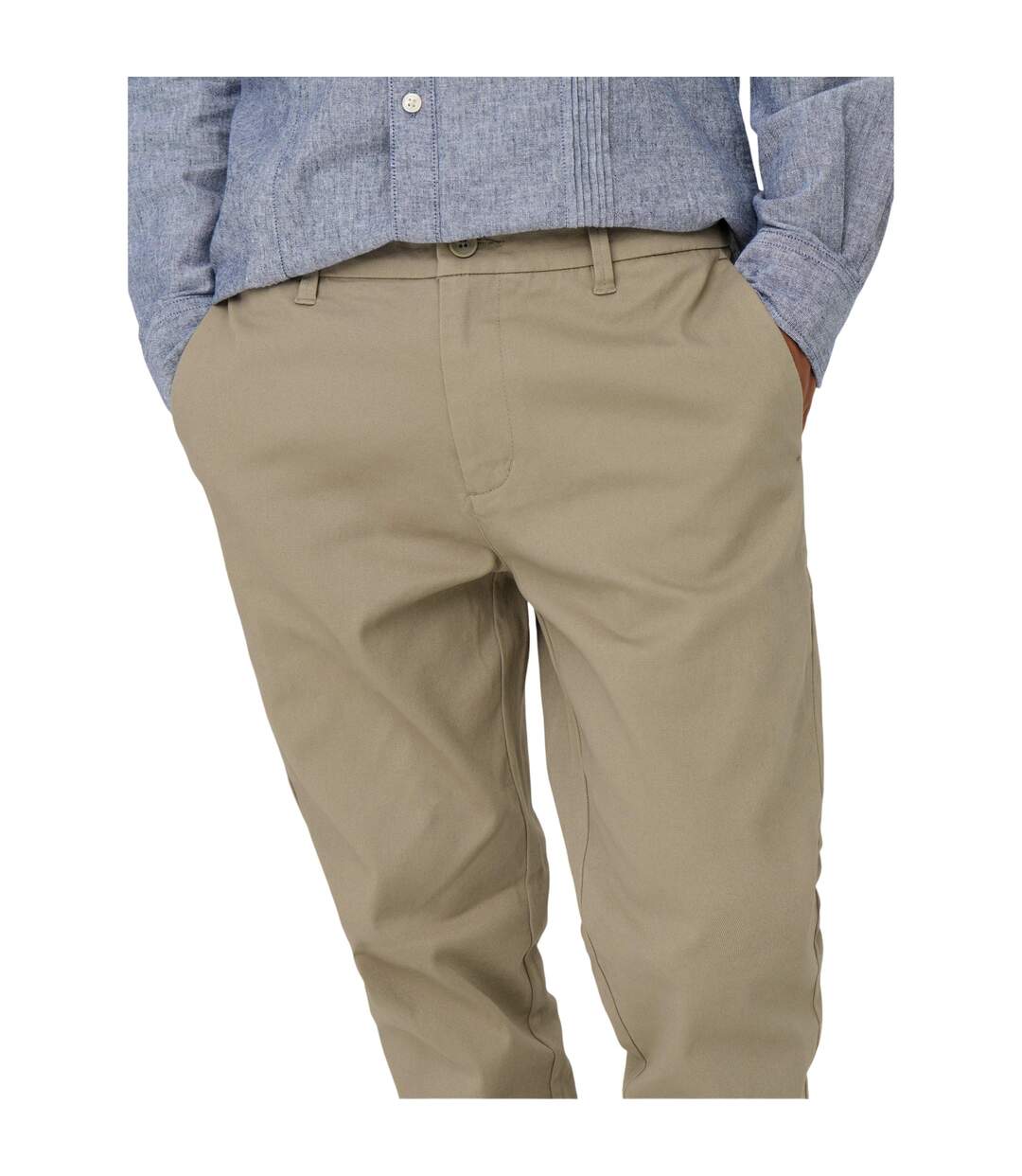 Chino Homme Beige Only-3