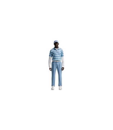 Mens Par Striped Dri-fit Polo Shirt Blue Nike