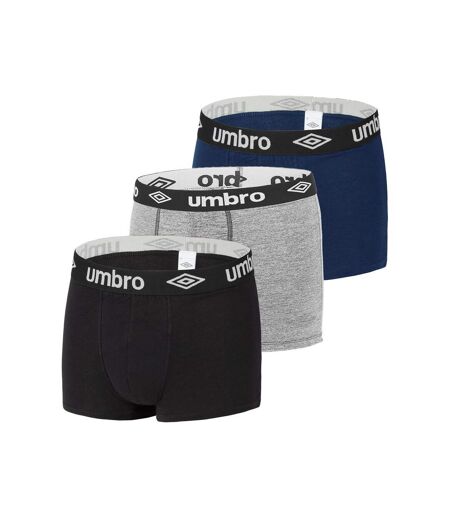 Lot de 3 Boxers coton homme Uni Umbro