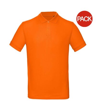 Polos homme orange B&C