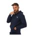 Mens Essentials Small Logo Hoodie Navy Puma-1