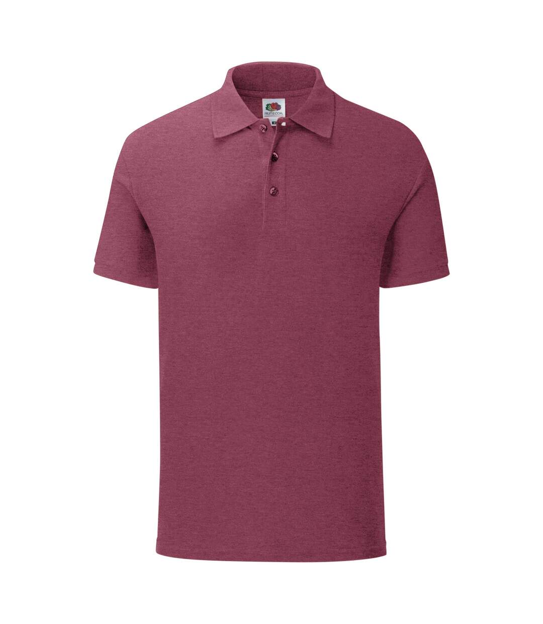 Polo homme bordeaux Fruit Of The Loom