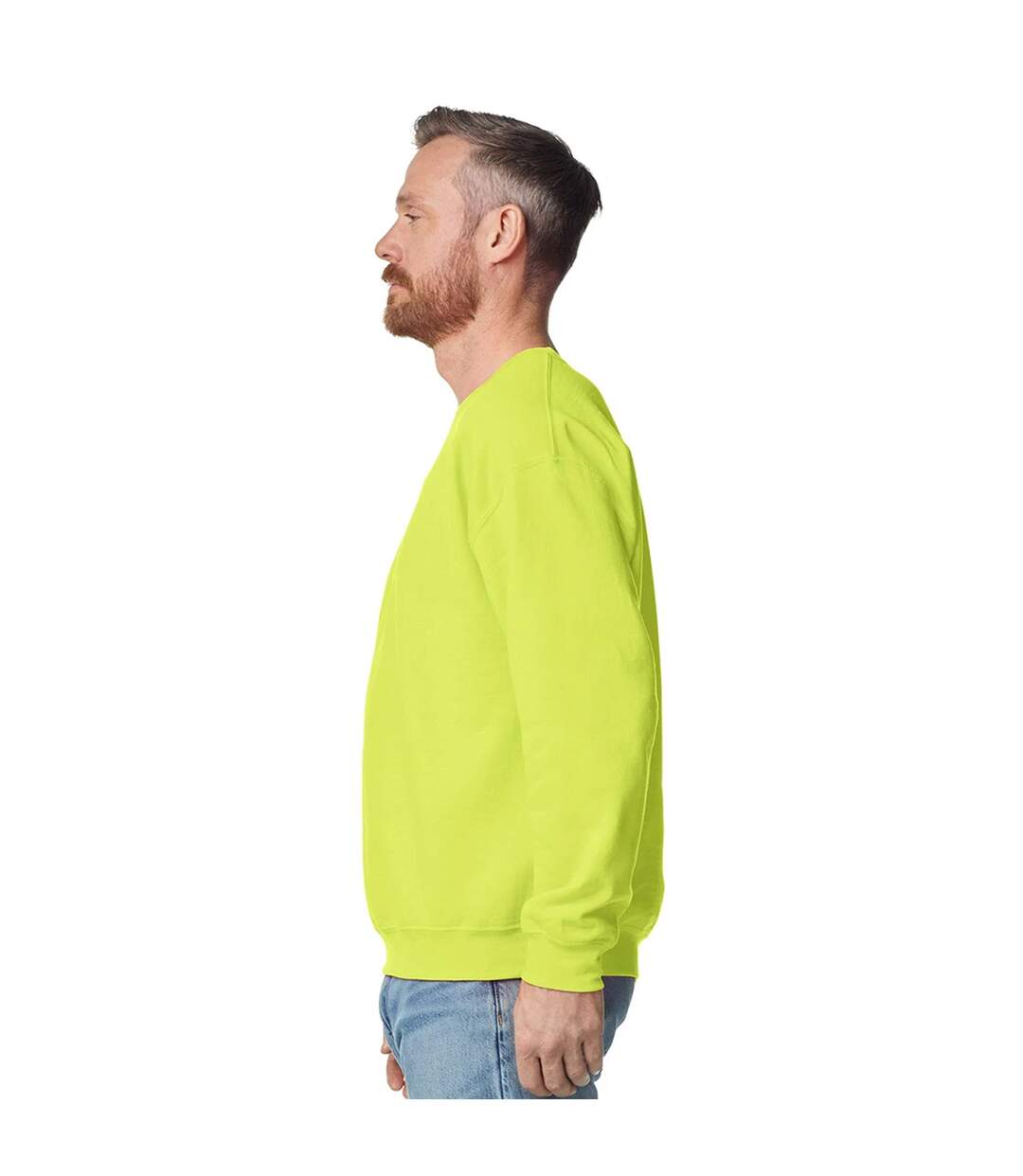 Sweat Uni À Col Ras-du-cou Heavy Blend Femme Jaune Vif Gildan-4