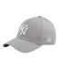 39thirty League Essential New York Yankees Baseball Cap Grey New Era-1