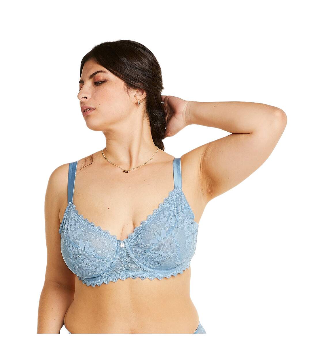 Soutien-gorge à armatures grand maintien bleu Siwa-2