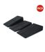 Pack Of 3  Epp Foam Yoga Wedge Set  One Size Black Fitness Mad-1