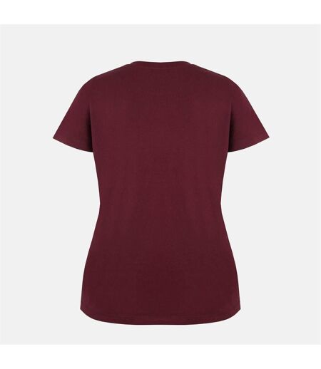 T-shirt Motif/style Uni Femme Bordeaux Slazenger