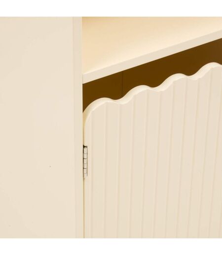 Bibliothèque enfant 2 portes et 1 niche BOULI - Beige