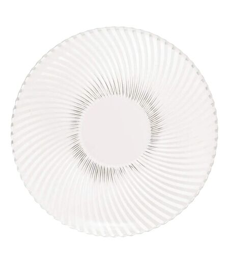 Lot de 6 Assiettes Plates Odyssée 26cm Transparent