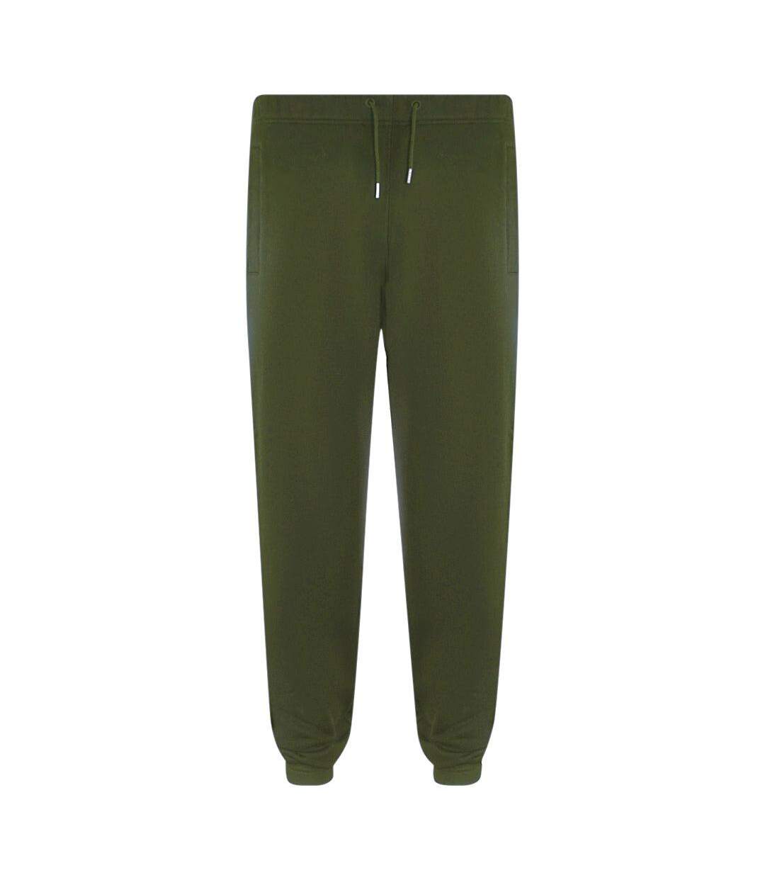 Unisex Adult Loop Back Sweatpants Hunter Green Fred Perry-1
