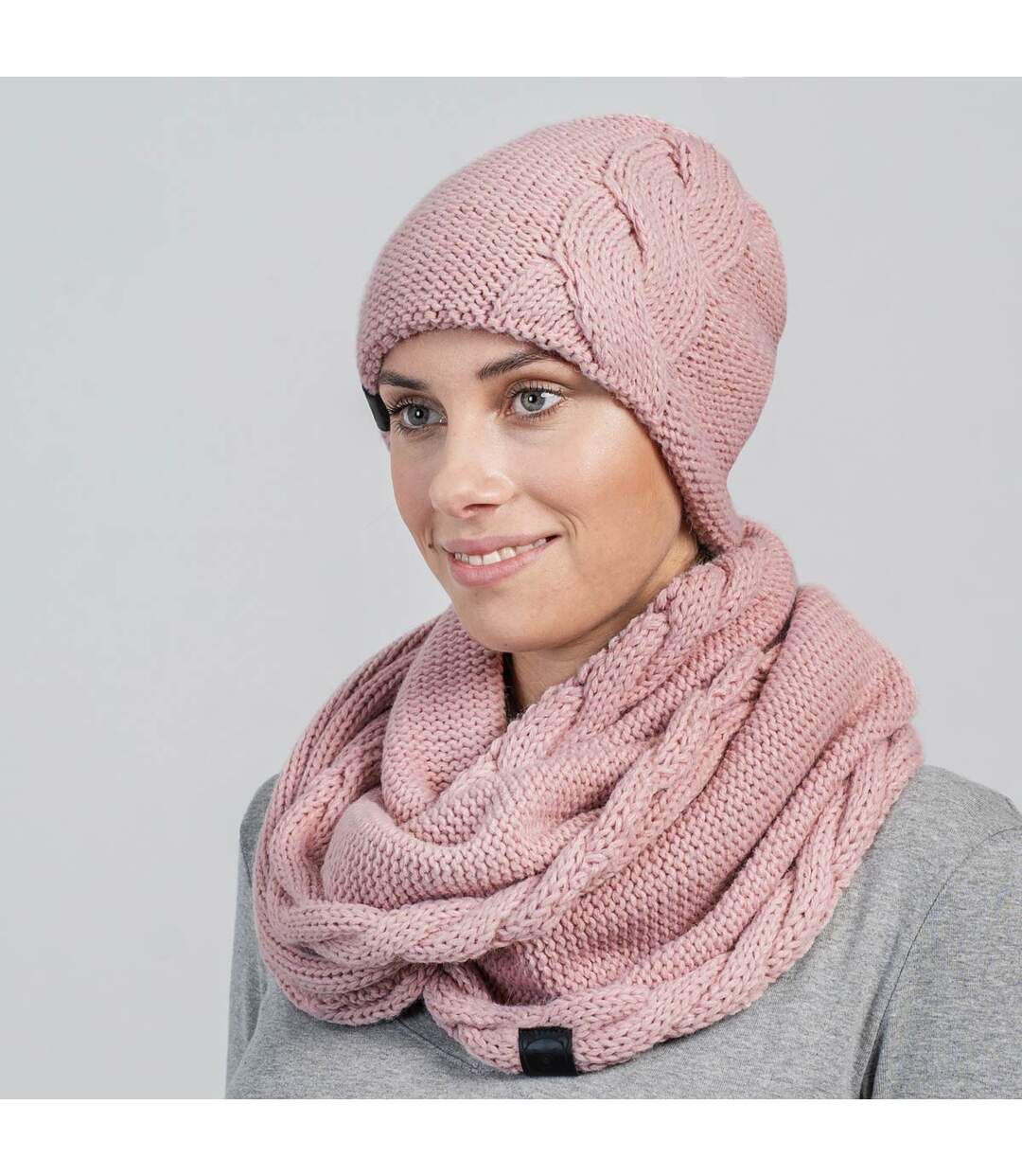 Snood et bonnet Moyna  - Fabriqué en UE-2