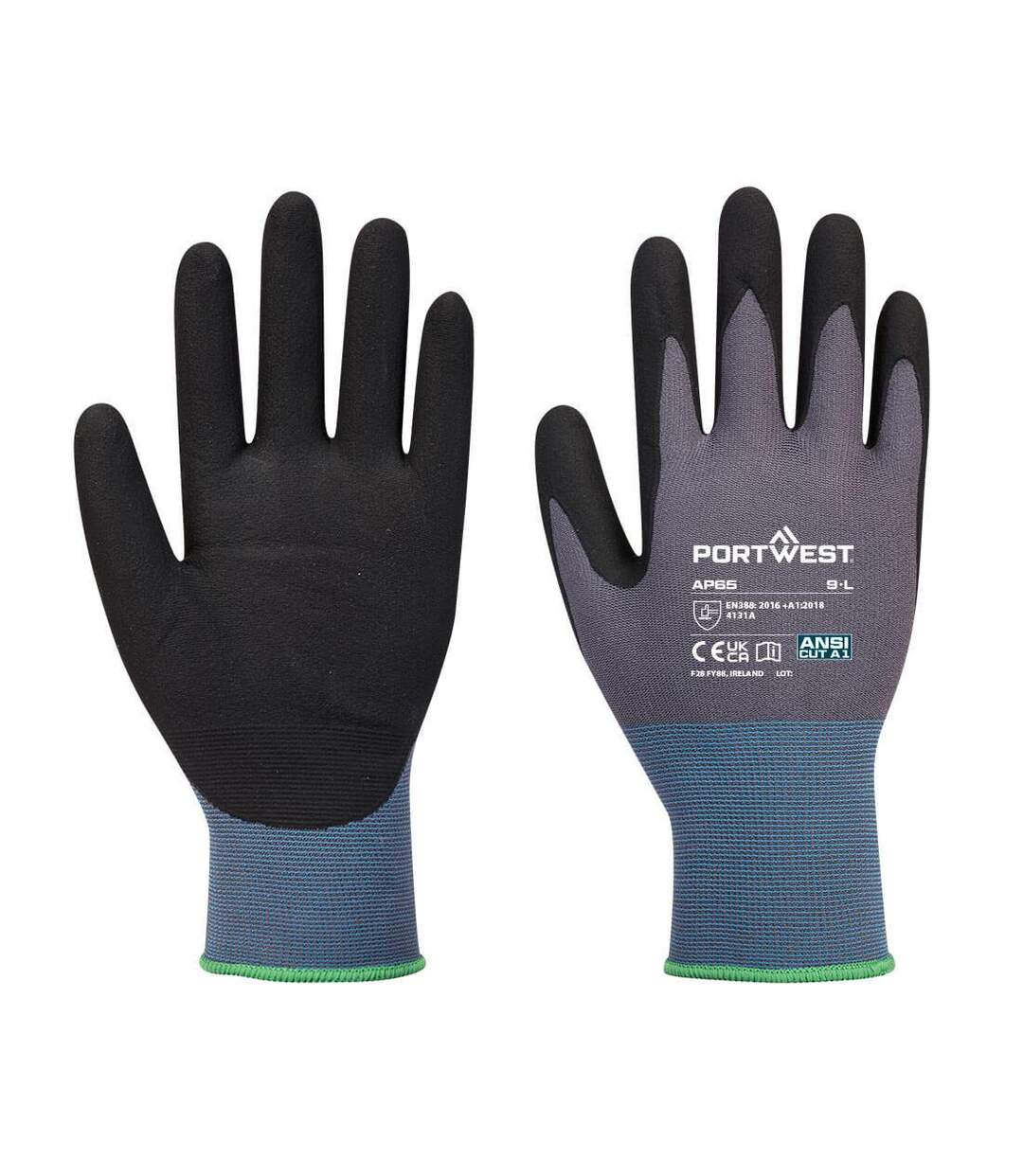 Gants ap65 npr pro adulte m noir / gris Portwest-1