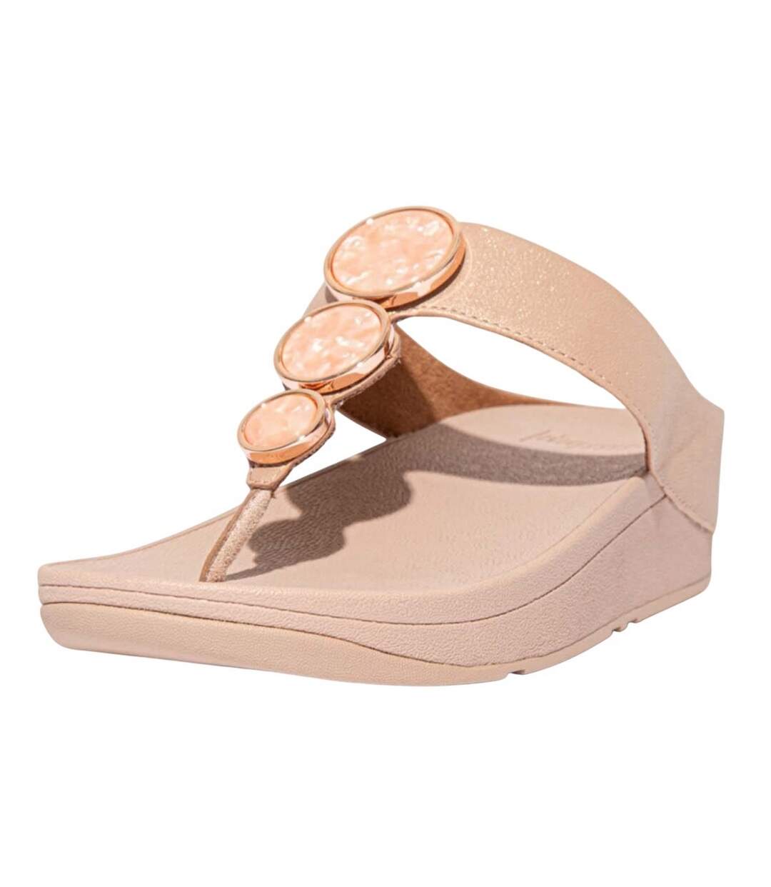 Sandales Style Scintillant Halo Femme Beige Fit Flop-1
