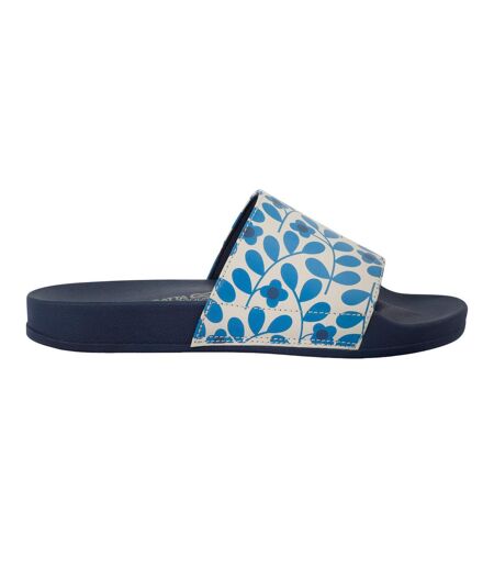 Claquettes orla kiely femme bleu Regatta