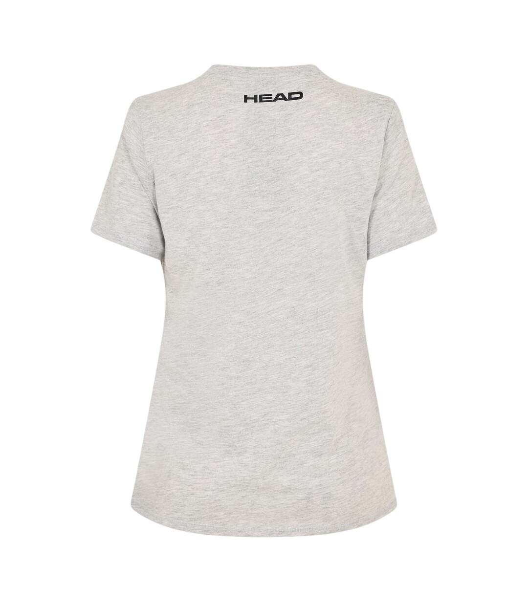Womens/ladies Lucy T-shirt Grey Head-2