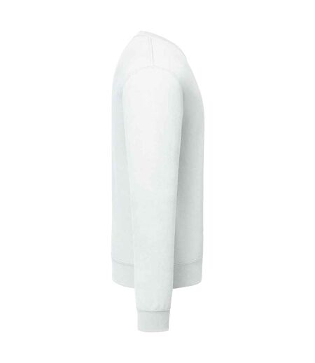 Mens supercotton plain sweatshirt white Fruit of the Loom