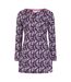 Tunique Motif/style Orge Femme Violet Lazy Jacks-1