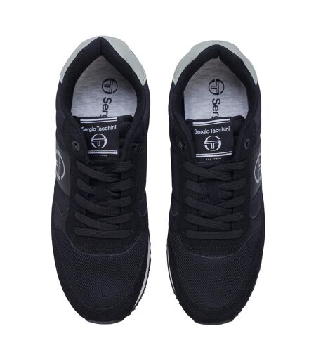 Baskets Motif/style Logo Monza Homme Noir Blanc Pervenche Sergio Tacchini