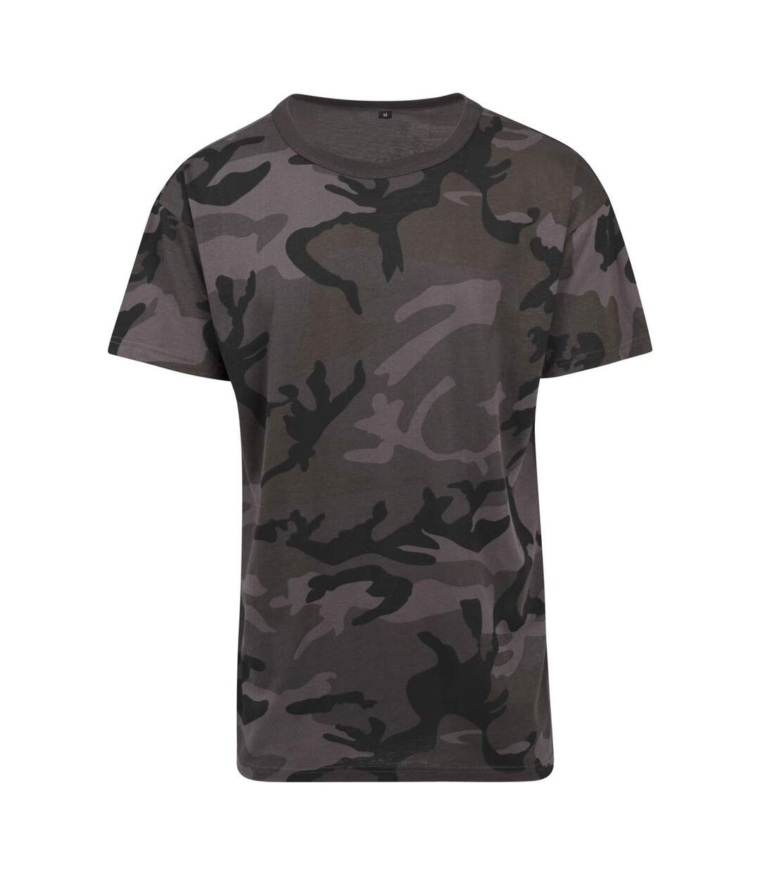T-shirt Motif/style Camouflage Adulte Gris Foncé Build Your Brand-1