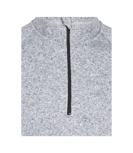 Mens Corsham Marl Half Zip Fleece Top Grey Trespass